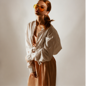 Ivory Oversized Shirt Dress